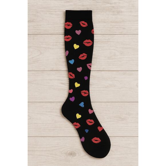 New Red Lips Compression Socks - Picture 1 of 2